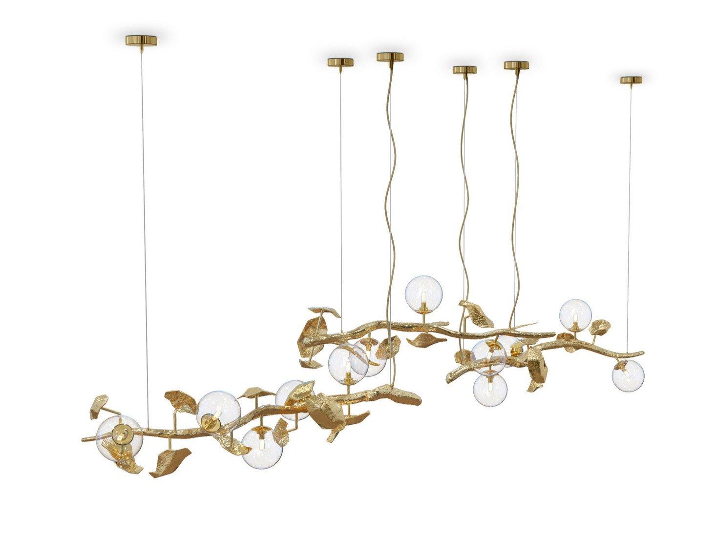HERA Brass pendant lamp
