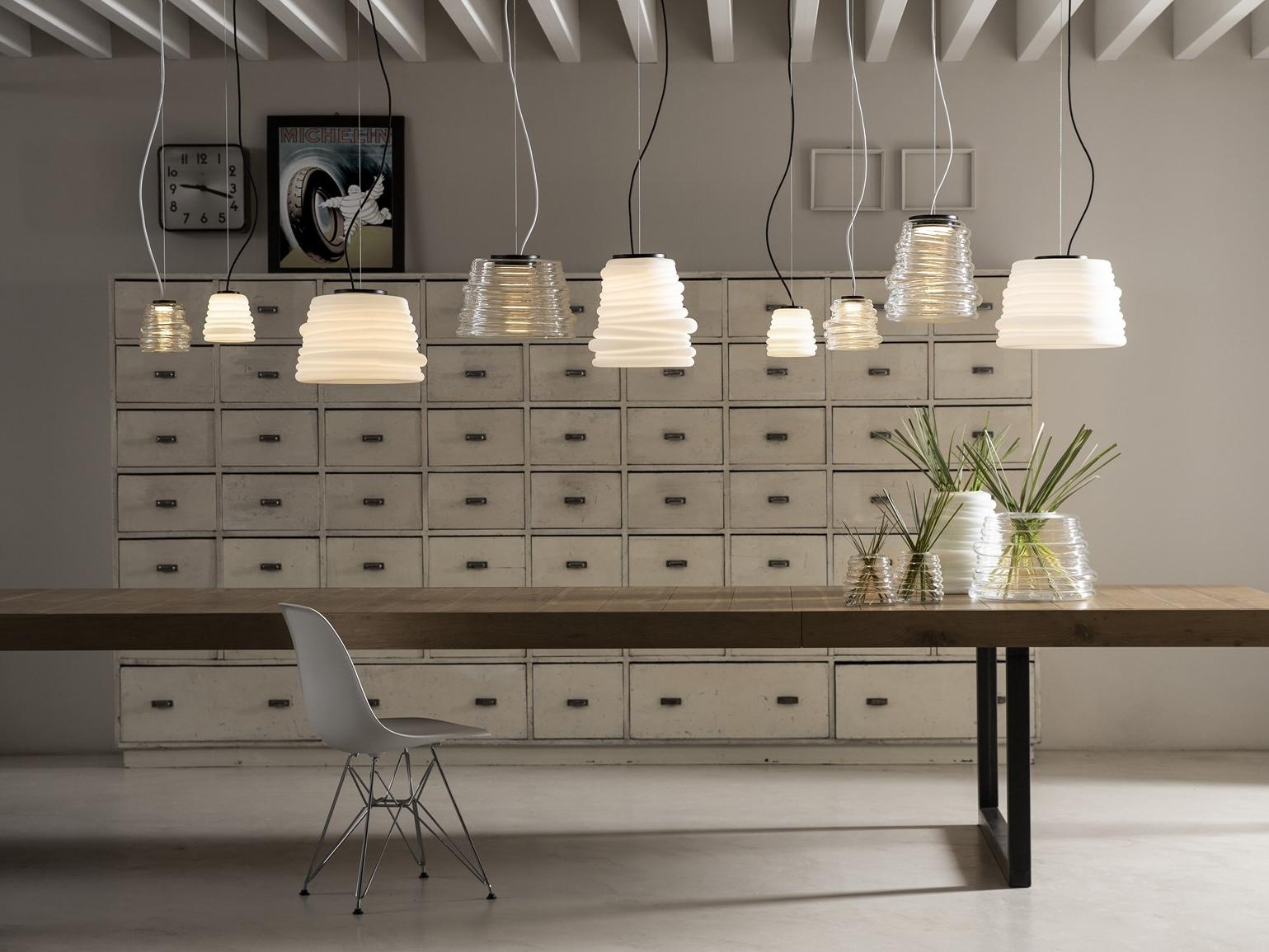 BIBENDUM Glass pendant lamp