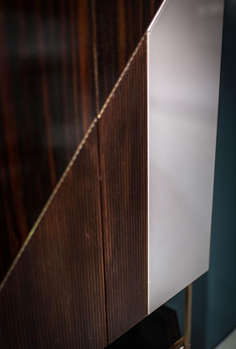 WIREFRAME Wooden bar cabinet