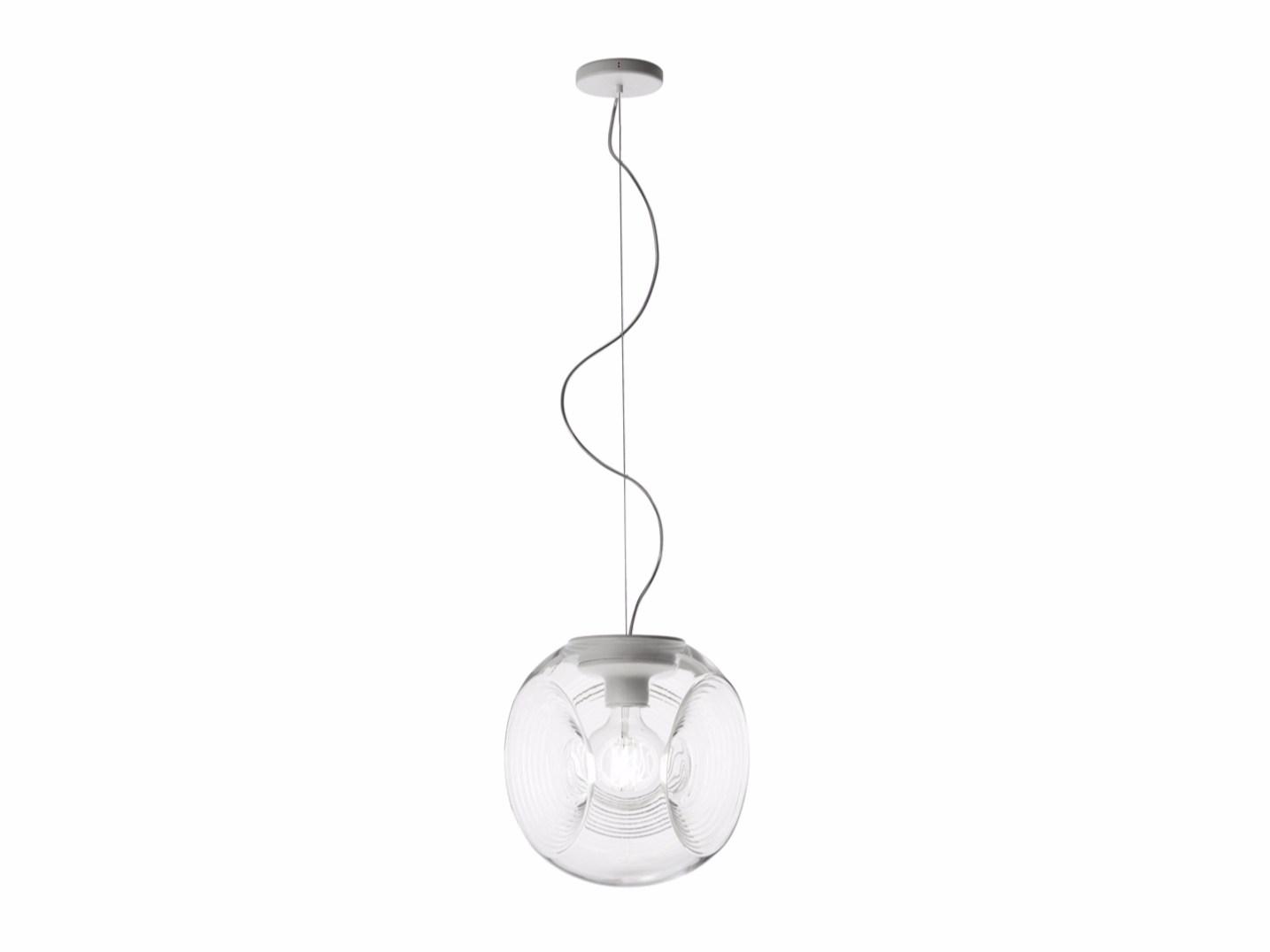 EYES Fluorescent blown glass pendant lamp