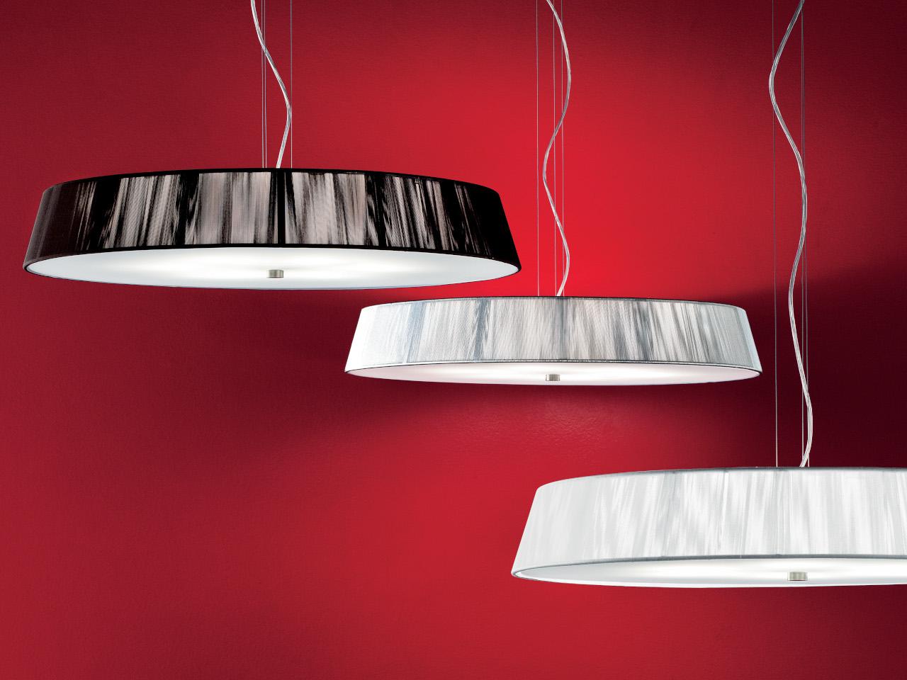 LILITH S40 LED fabric pendant lamp