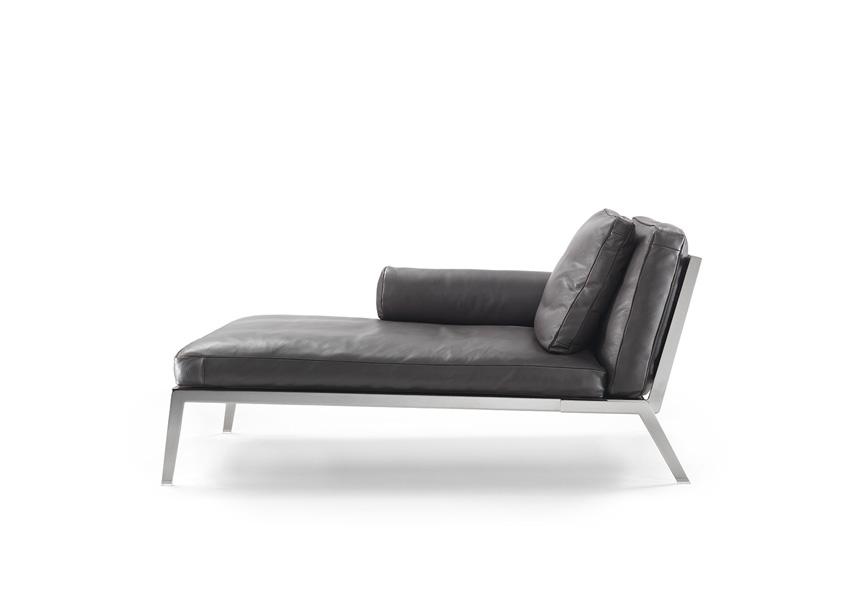 HAPPY Leather day bed with removable cover