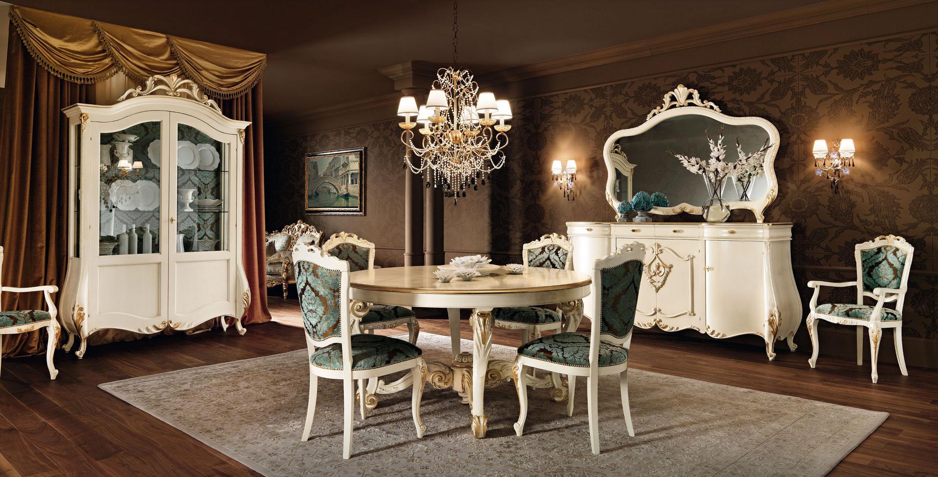 11117 Round solid wood table