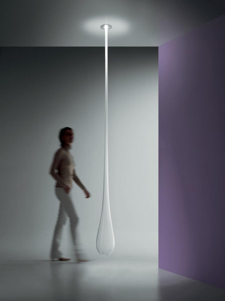 GLÒ INCASSO I LED blown glass pendant lamp