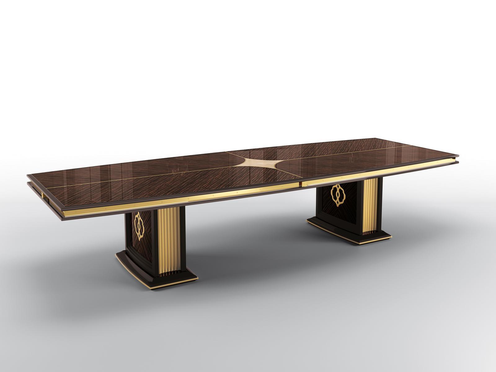 BOSTON WIDE Rectangular ebony living room table