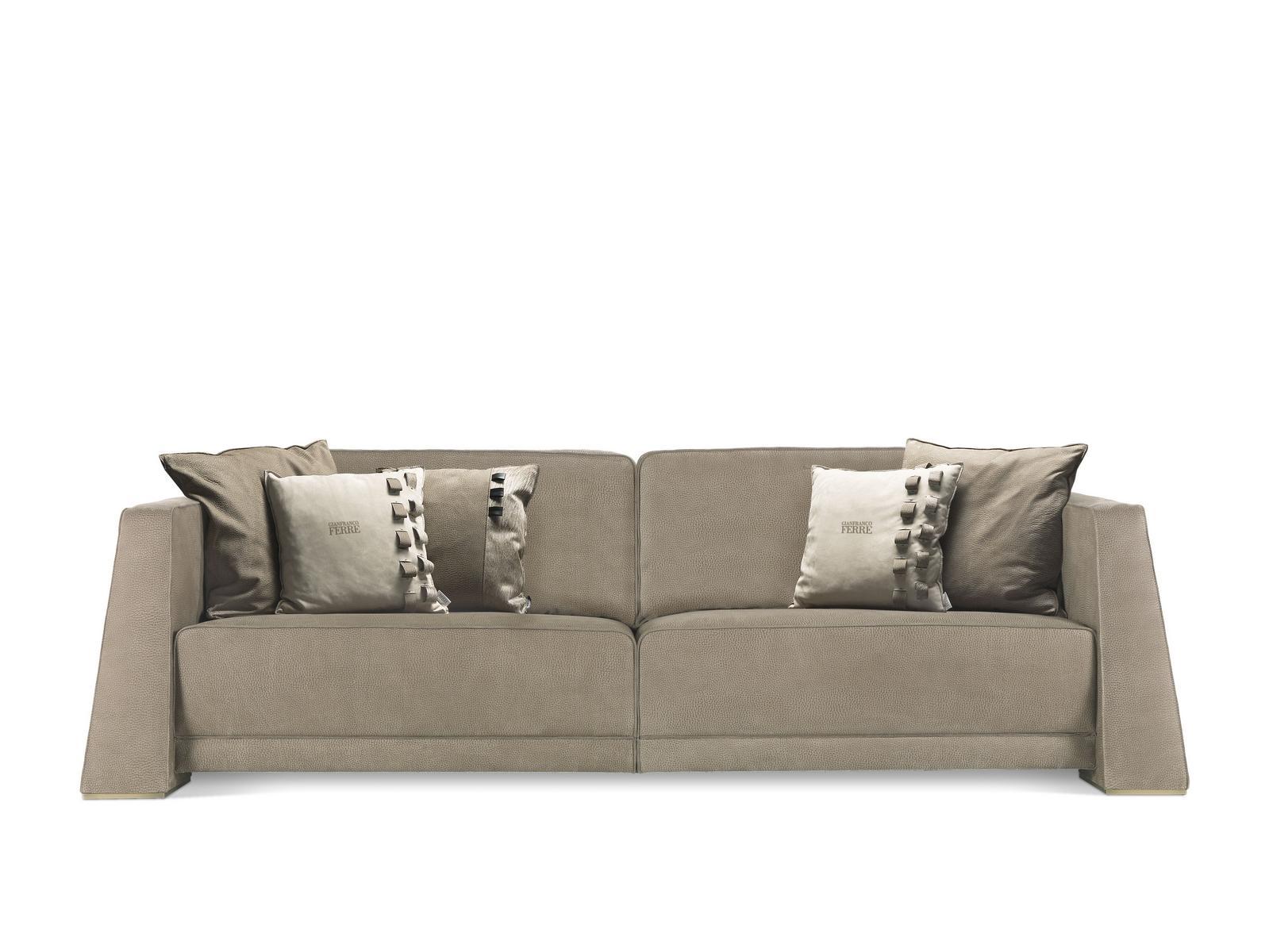 KILT 3 seater leather sofa