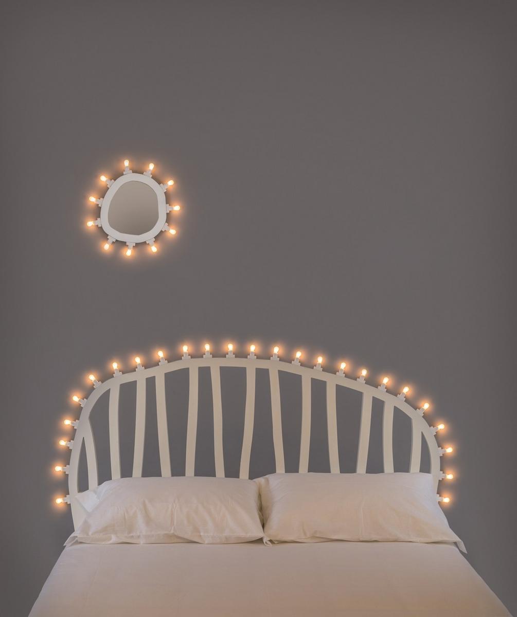 LUMINAIRE SMALL Wall-mounted mirror with integrated lighting