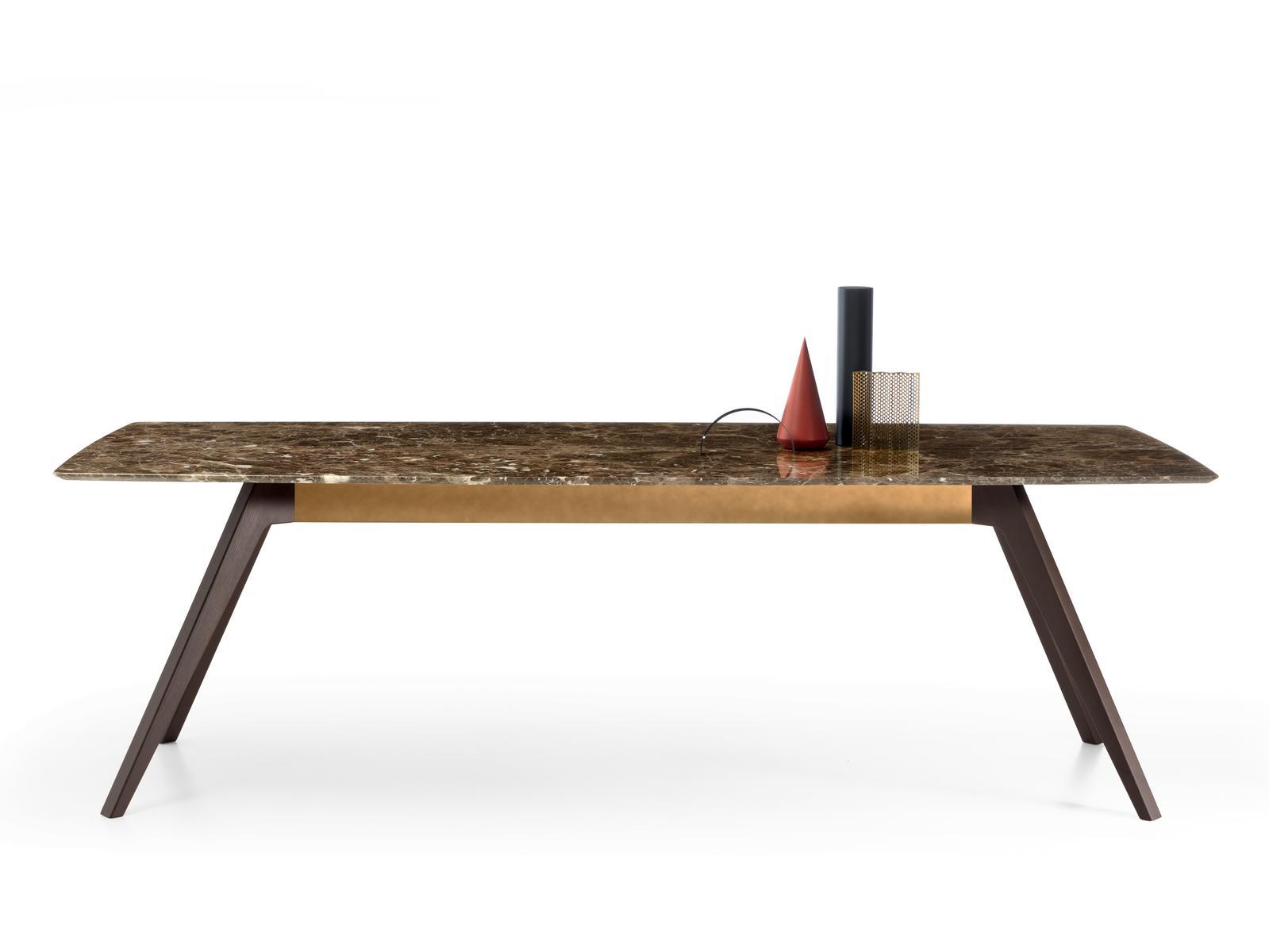 DELTA Rectangular marble table