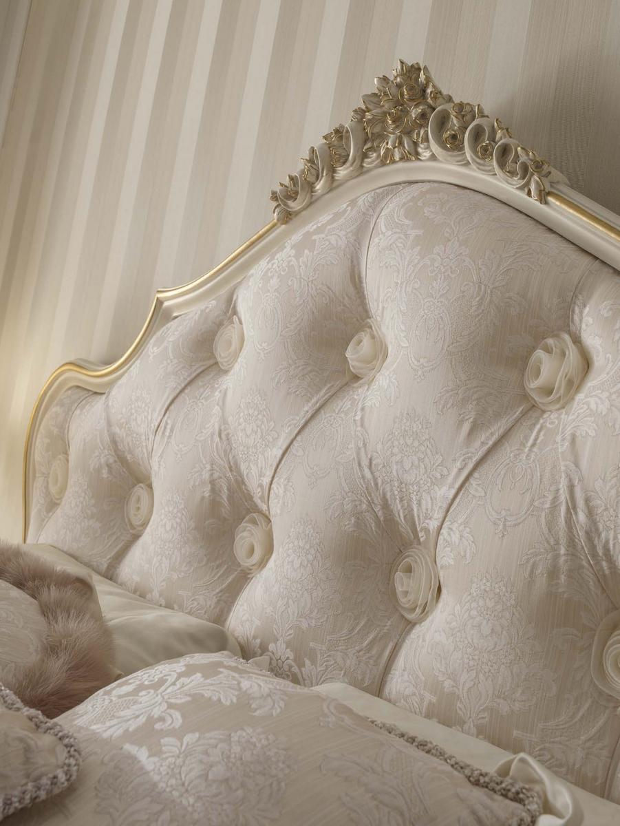 MICHELANGELO Double bed with upholstered headboard