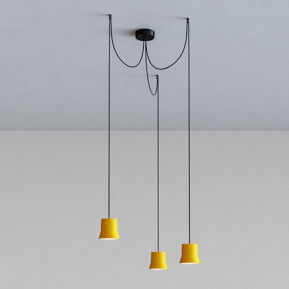 GIÒ LIGHT CLUSTER LED direct light aluminium pendant lamp