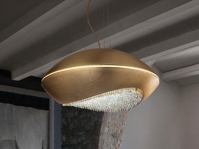 BLINK LED S 42 LED aluminium pendant lamp with Swarovski® Crystals