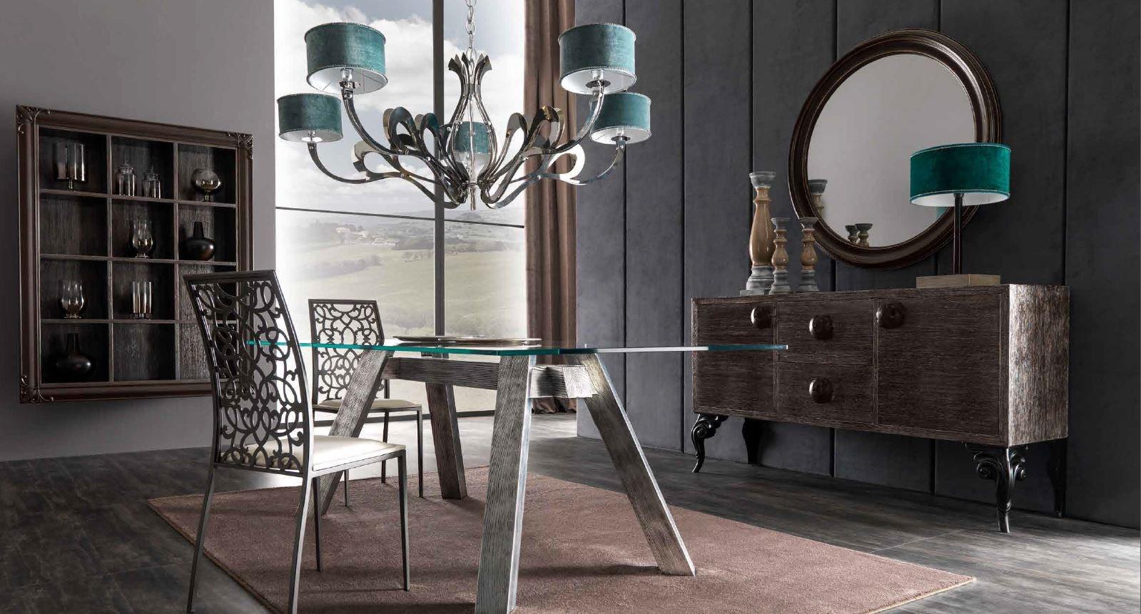 LUISA Wall-mounted framed round mirror