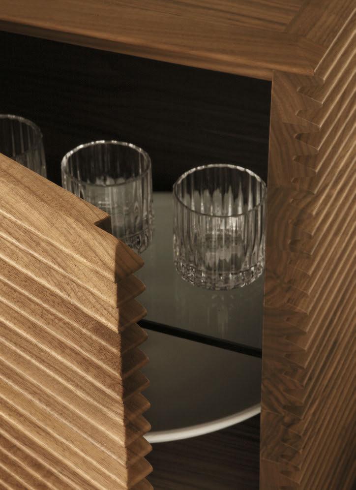 RIGA Walnut sideboard with doors