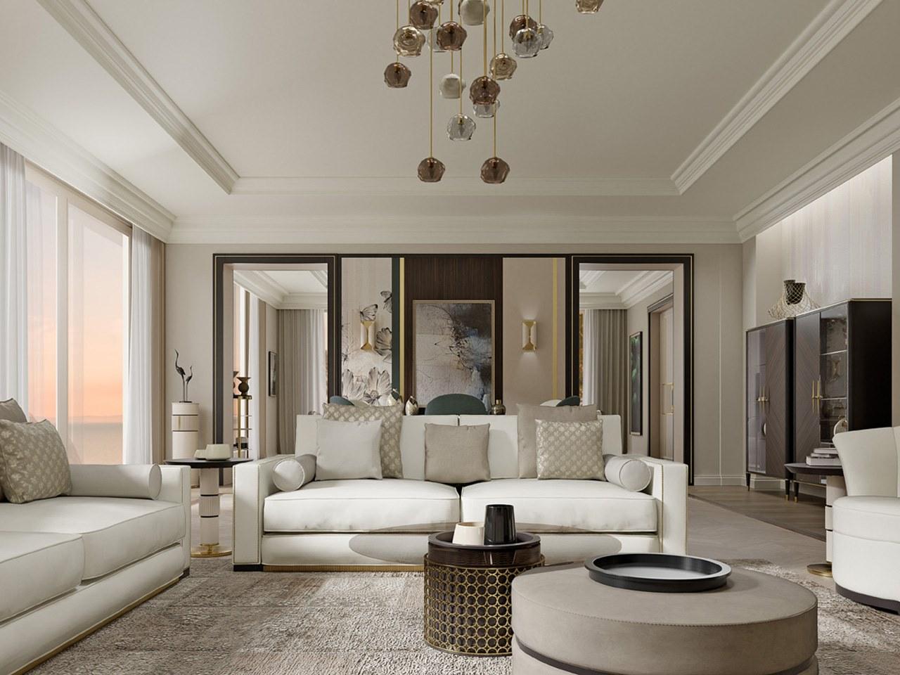 PR.332.3 Round coffee table in canaletto walnut with glass top