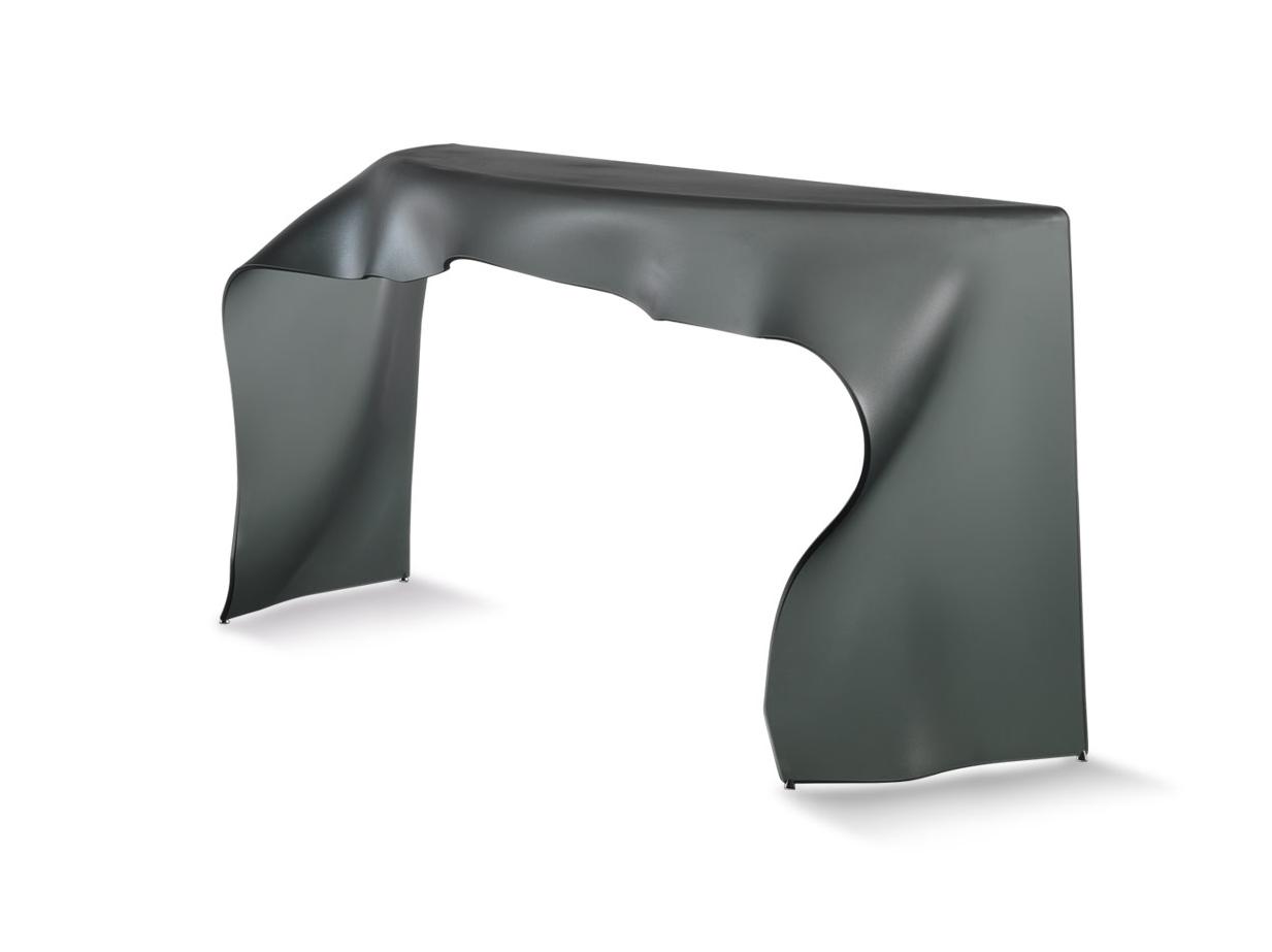 FOULARD Demilune glass console table