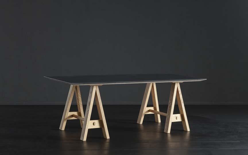DETROIT + HORSE Rectangular iron dining table