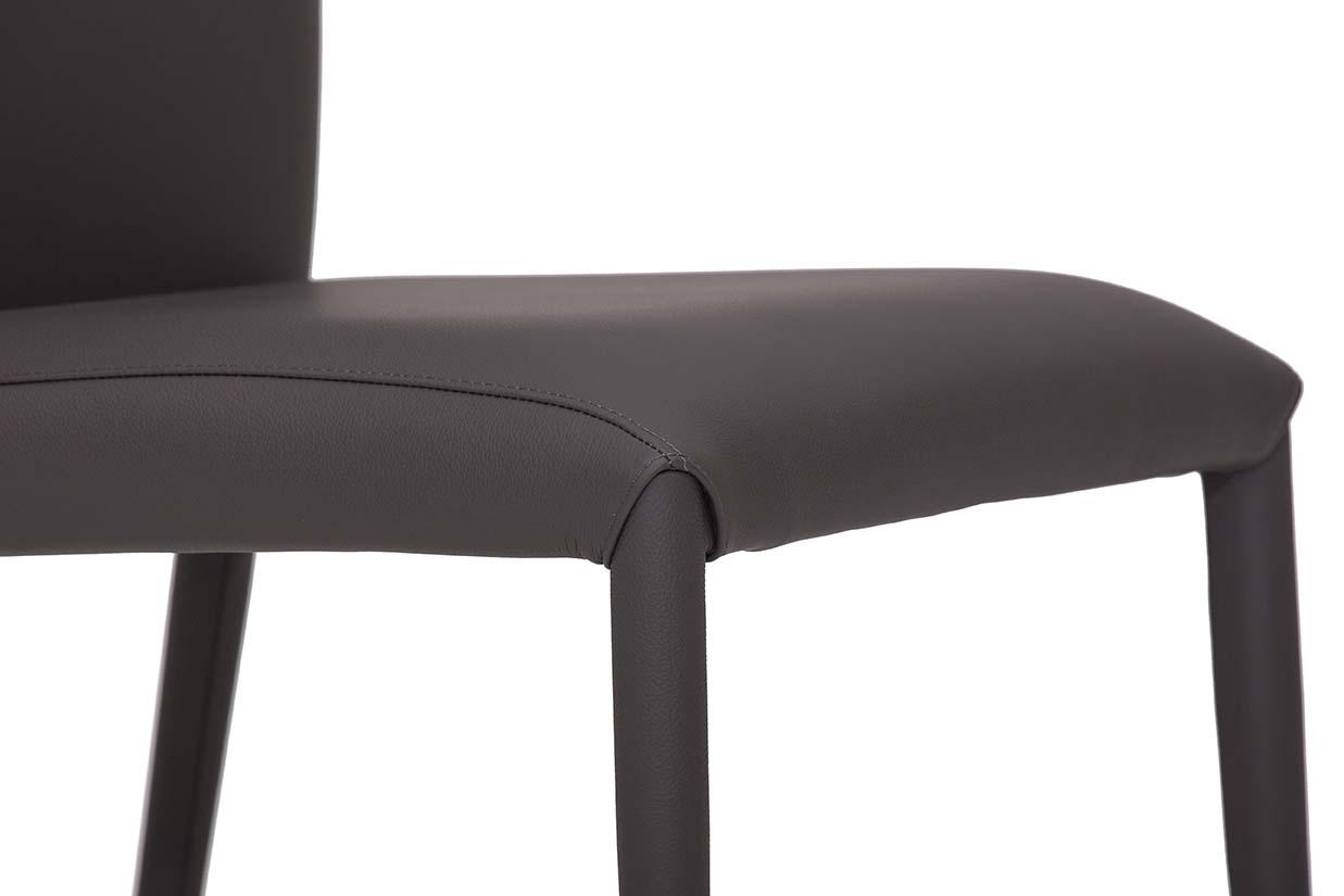 CHARM ÈLITE Upholstered high-back leather chair