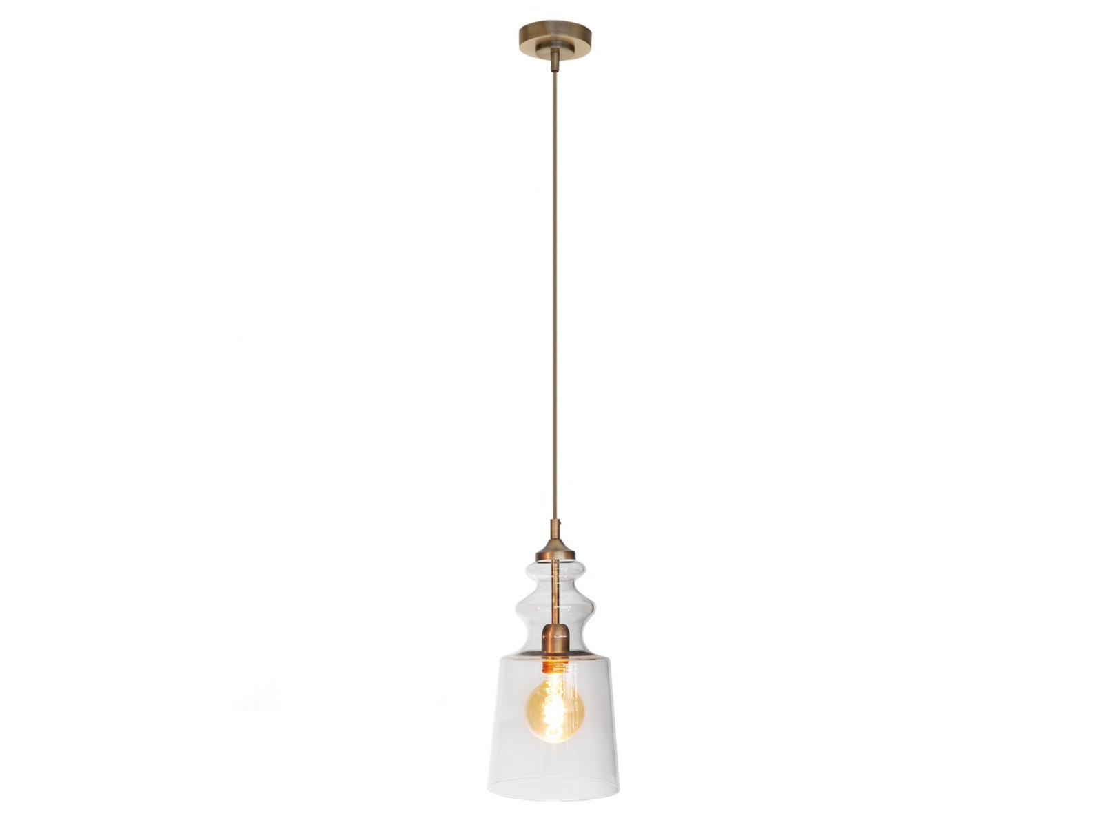 CORNELIA CLEAR EDITION Transparent blown glass pendant lamp