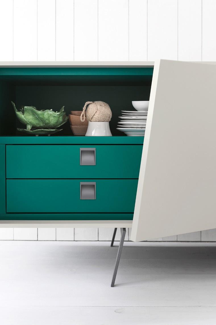 MUSA Modular veneer sideboard with doors