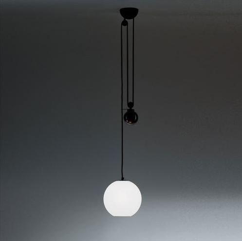 AGGREGATO SALISCENDI SFERA Direct light halogen pendant lamp
