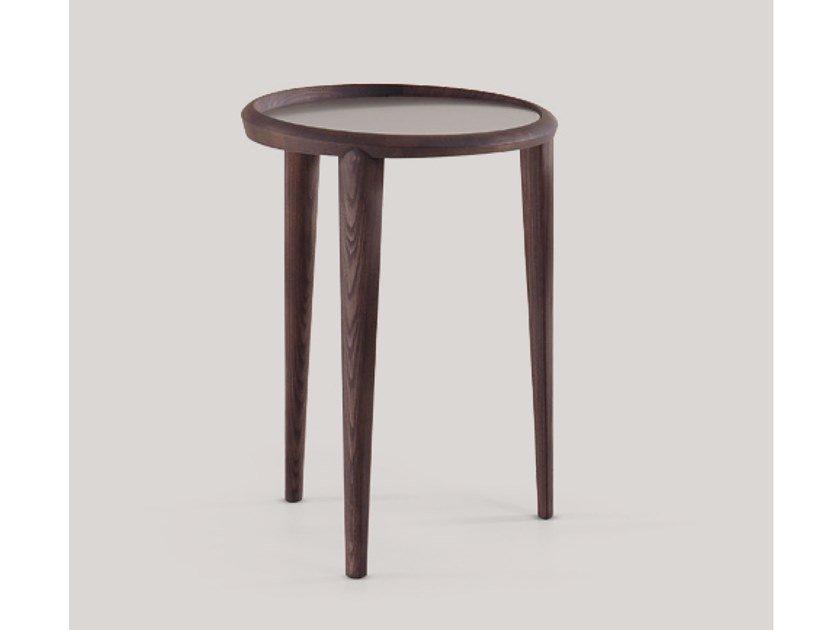 TALETE Round wooden coffee table