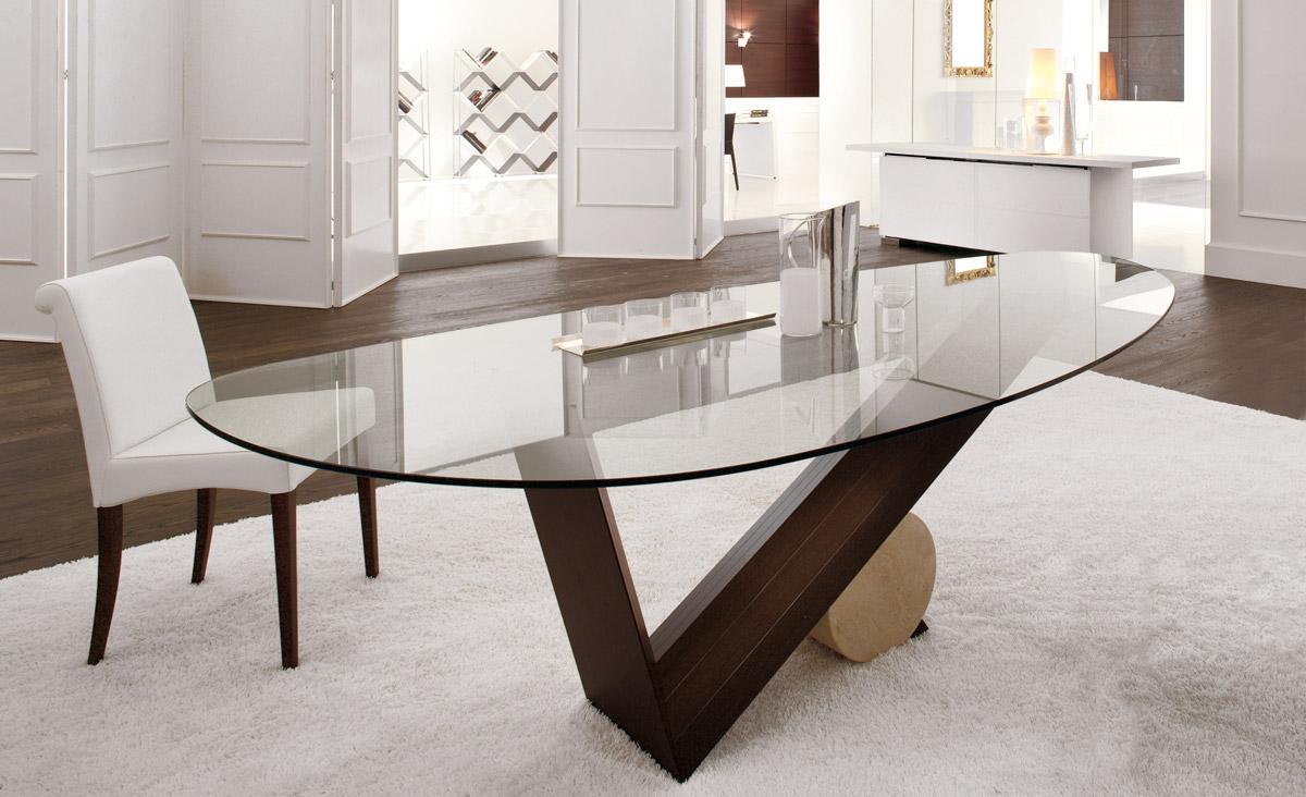 VALENTINO Oval stone table