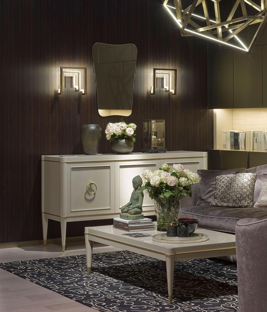 AMBRA Rectangular lacquered chest of drawers