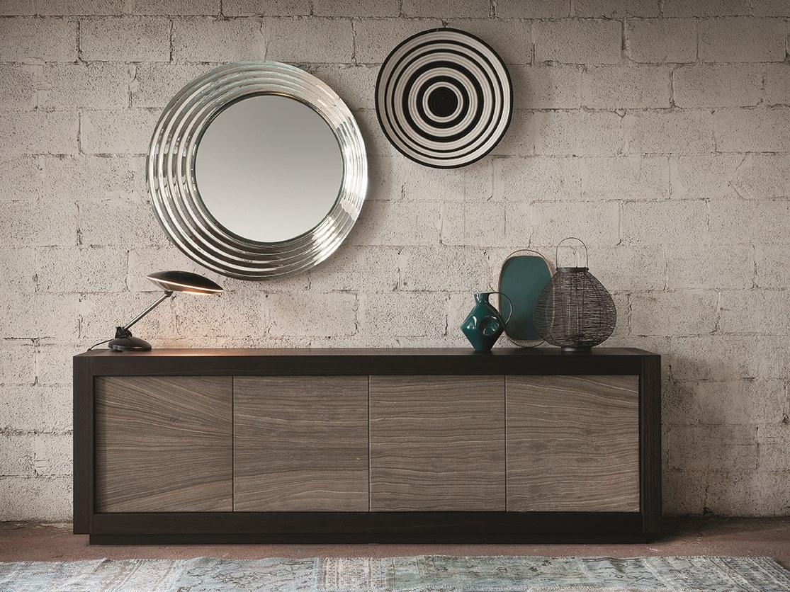PICASSO - PIETRA Wooden sideboard with doors