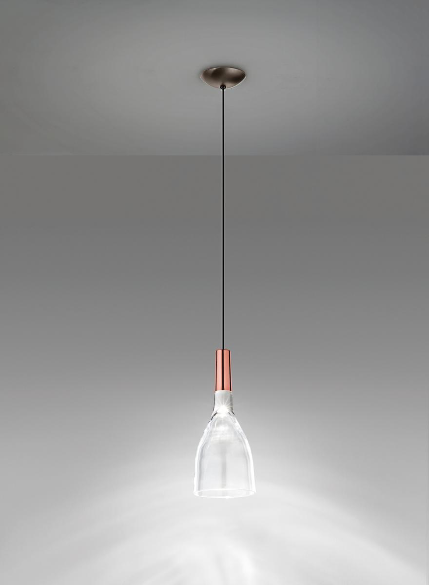SCINTILLA LED direct light glass pendant lamp