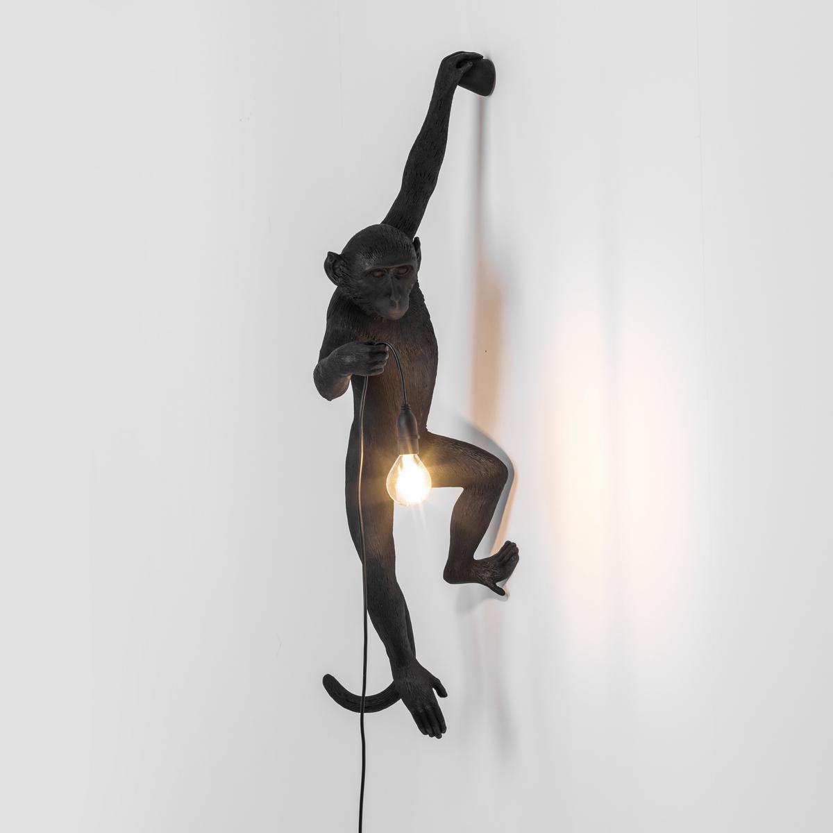 THE MONKEY LAMP BLACK HANGING LED resin wall lamp