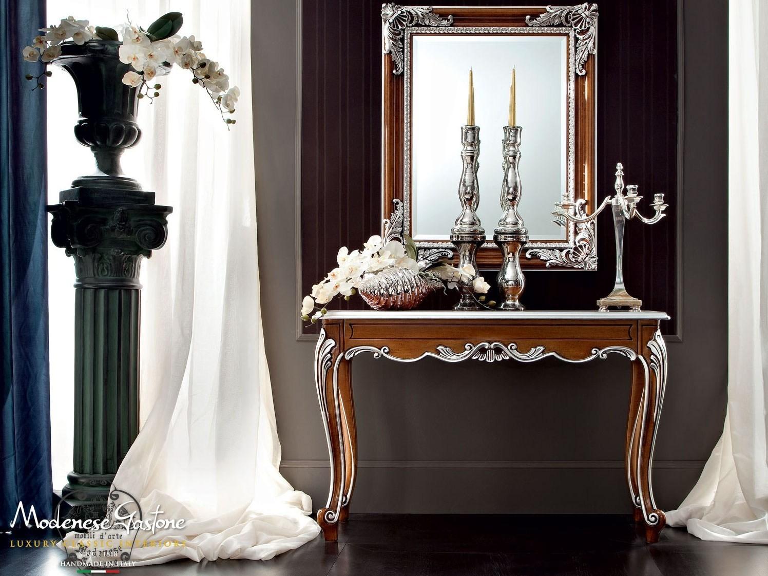 12643 Rectangular wall-mounted framed mirror