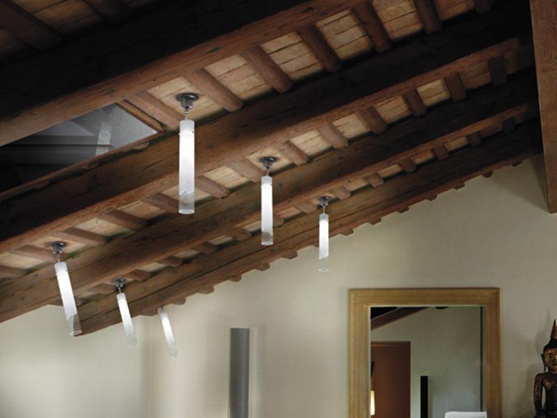 LIO FA Adjustable Murano glass ceiling lamp