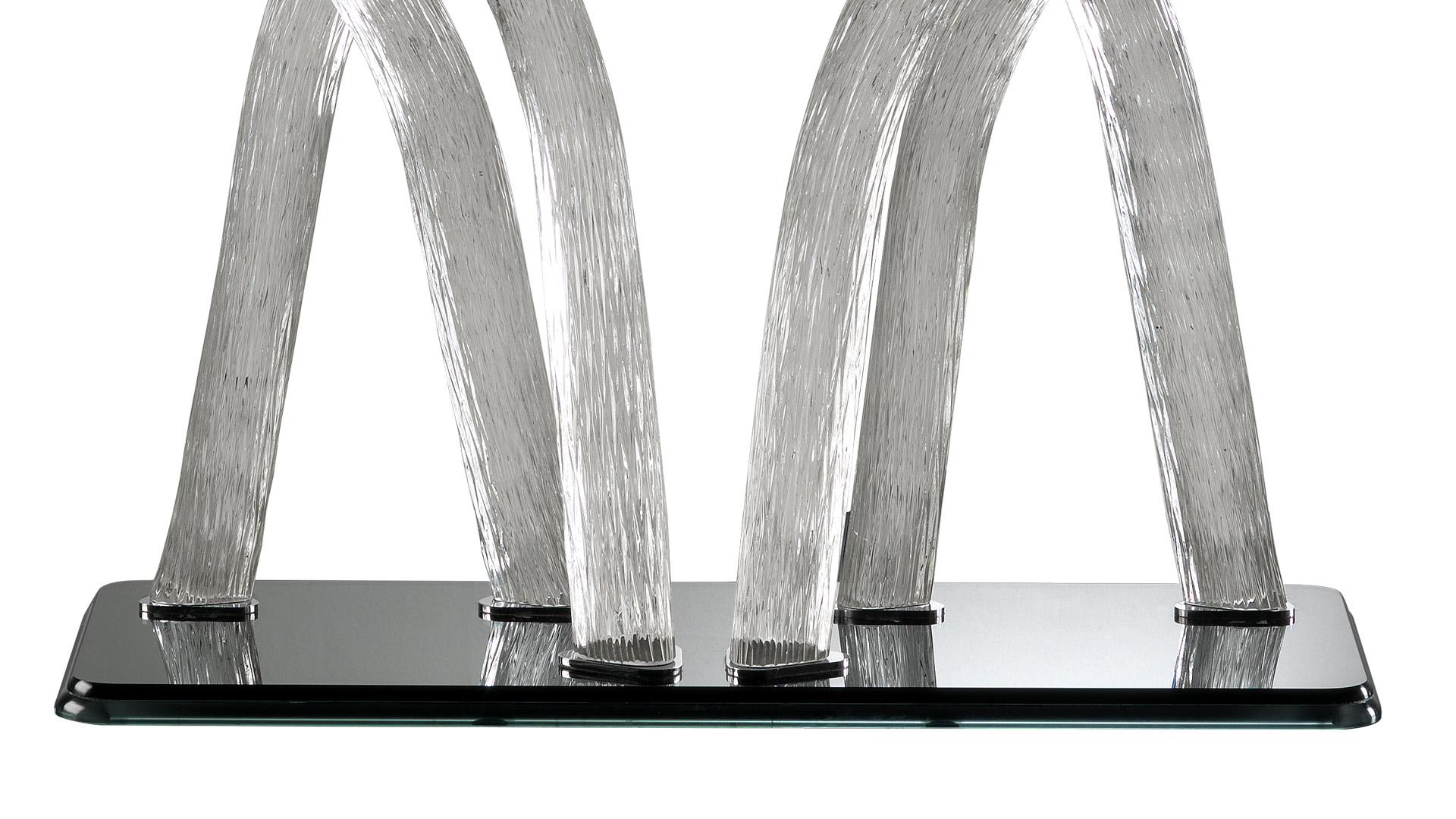FLAMBÉ Rectangular glass console table