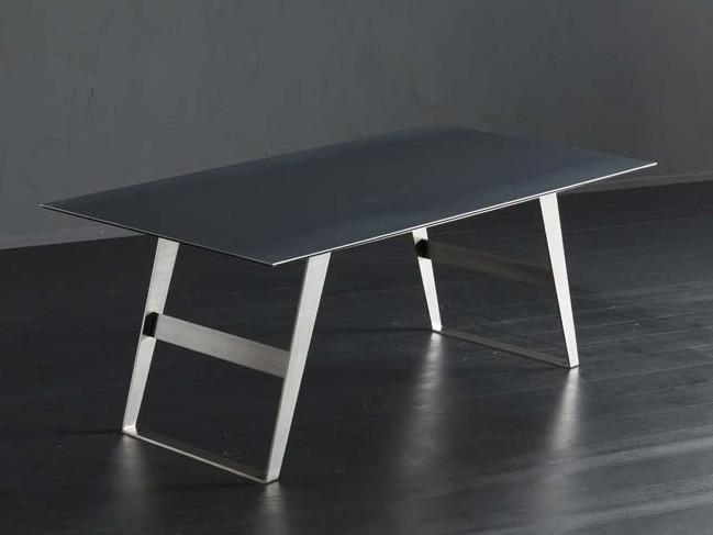 DETROIT + IRON Rectangular iron dining table
