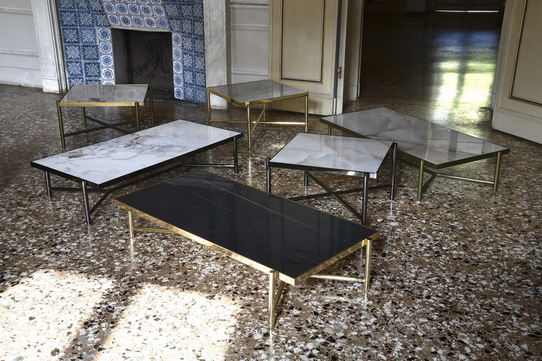 REA Low square ceramic coffee table