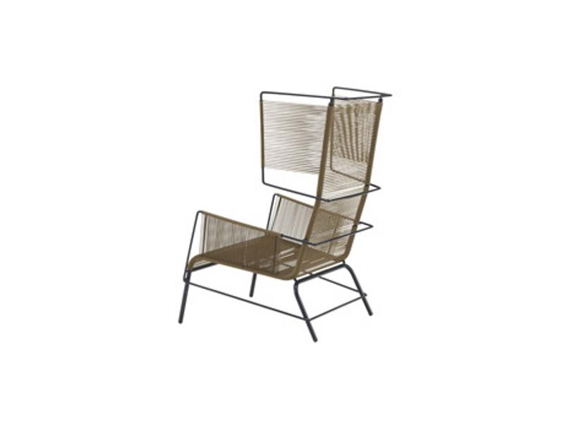FIFTY Garden armchair with footstool