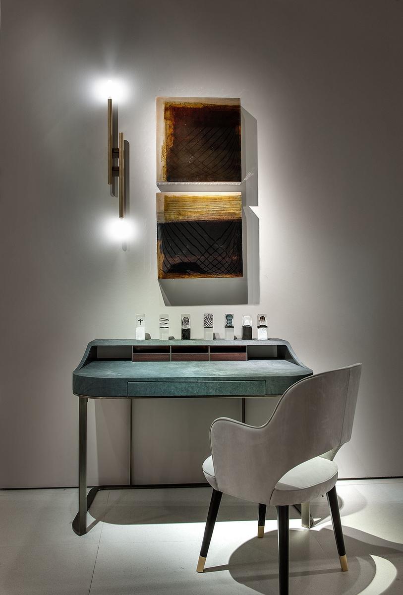 YVES Leather writing desk