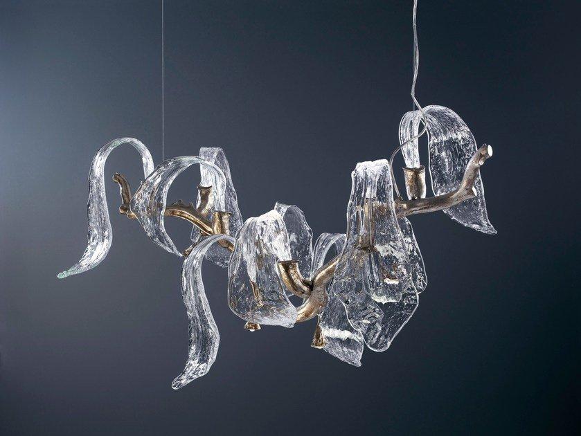 ICARUS CT3389/14 LED handmade bronze pendant lamp