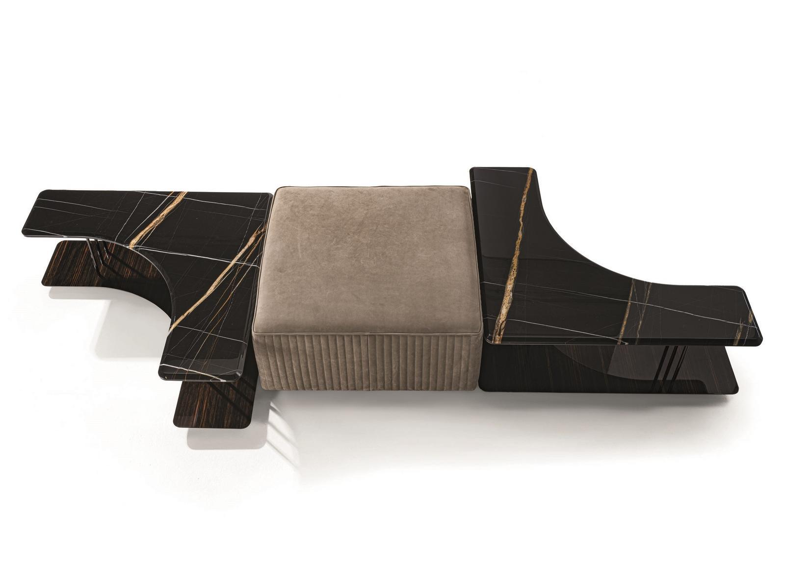 SATURN Square metal coffee table