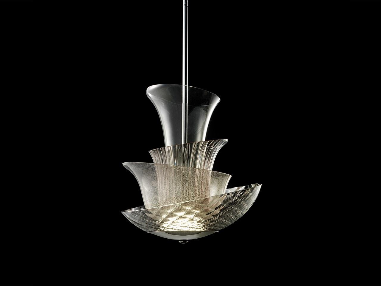 TREVI LED blown glass pendant lamp